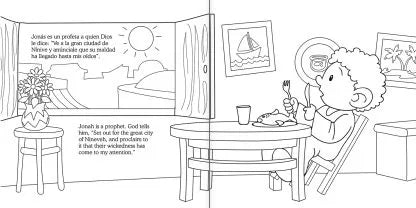 Jonás y el hijo pródigo – Cuaderno para colorear / Coloring book – Jonah and the prodigal son – foto 3