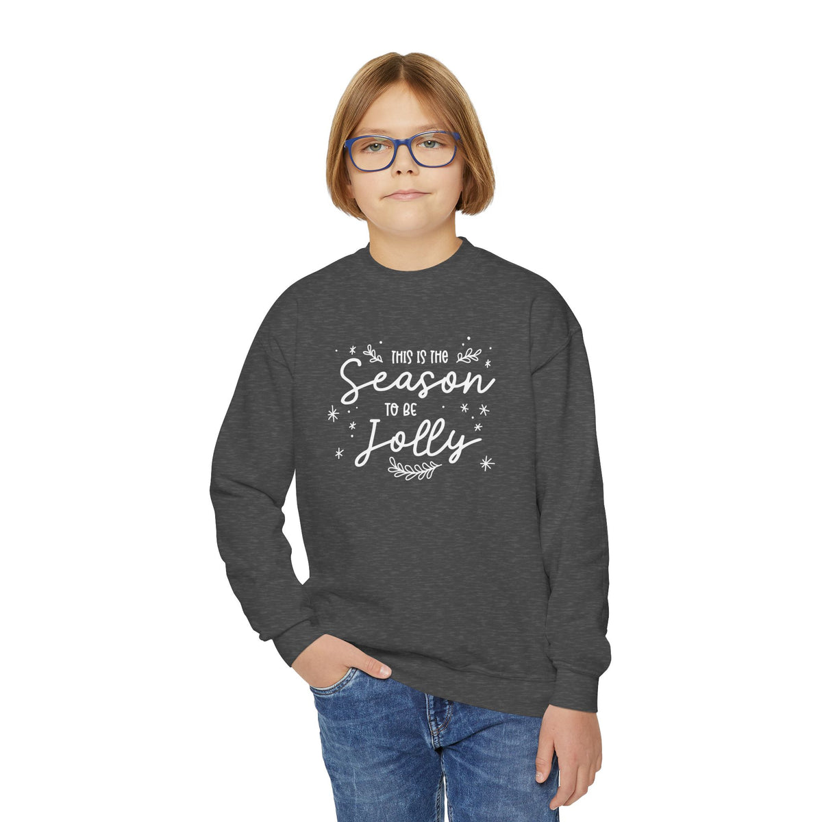 Youth Crewneck Sweatshirt Alegría – ropa cristiana para niños – foto 11