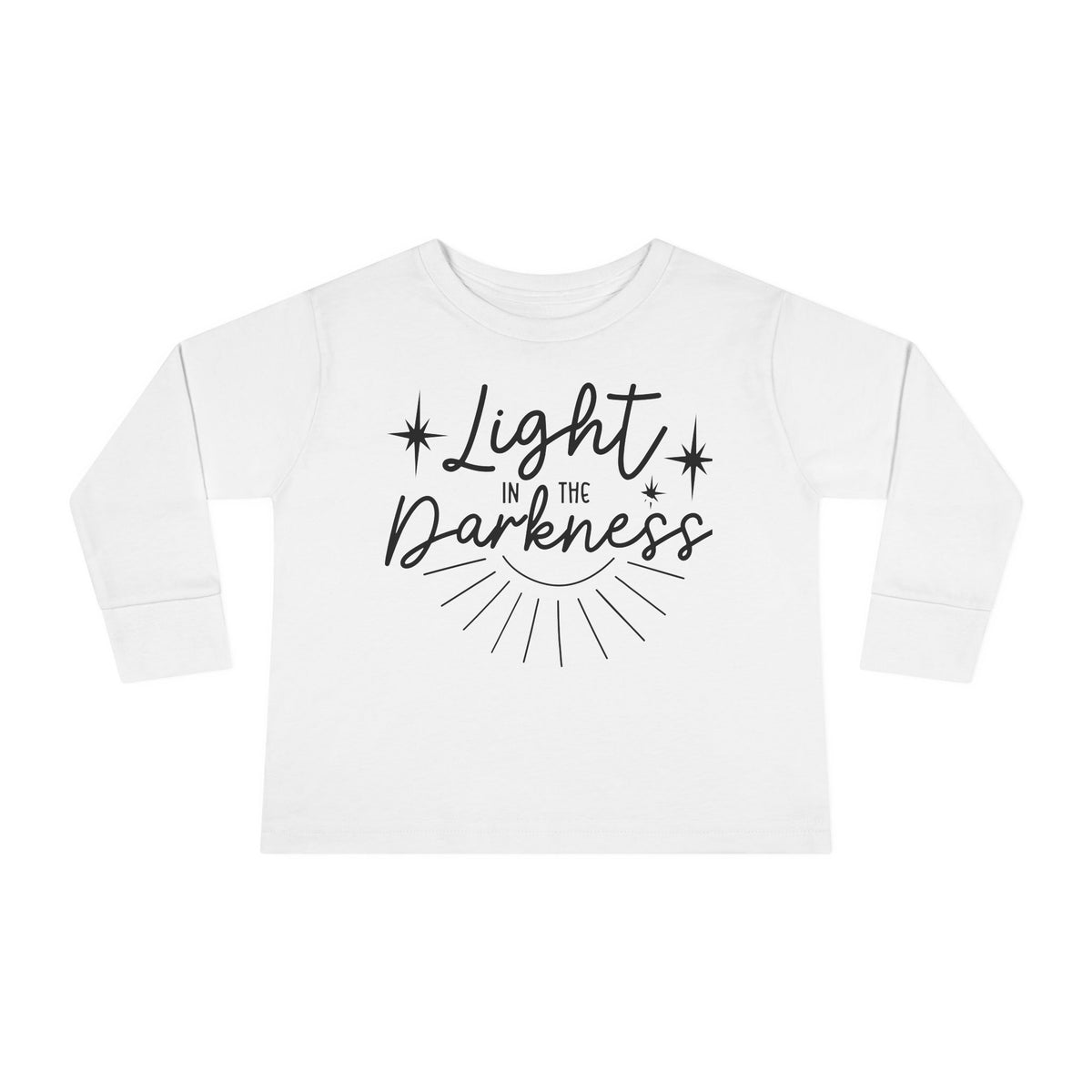 Toddler Long Sleeve Tee Luz en Tinieblas – ropa cristiana para niños