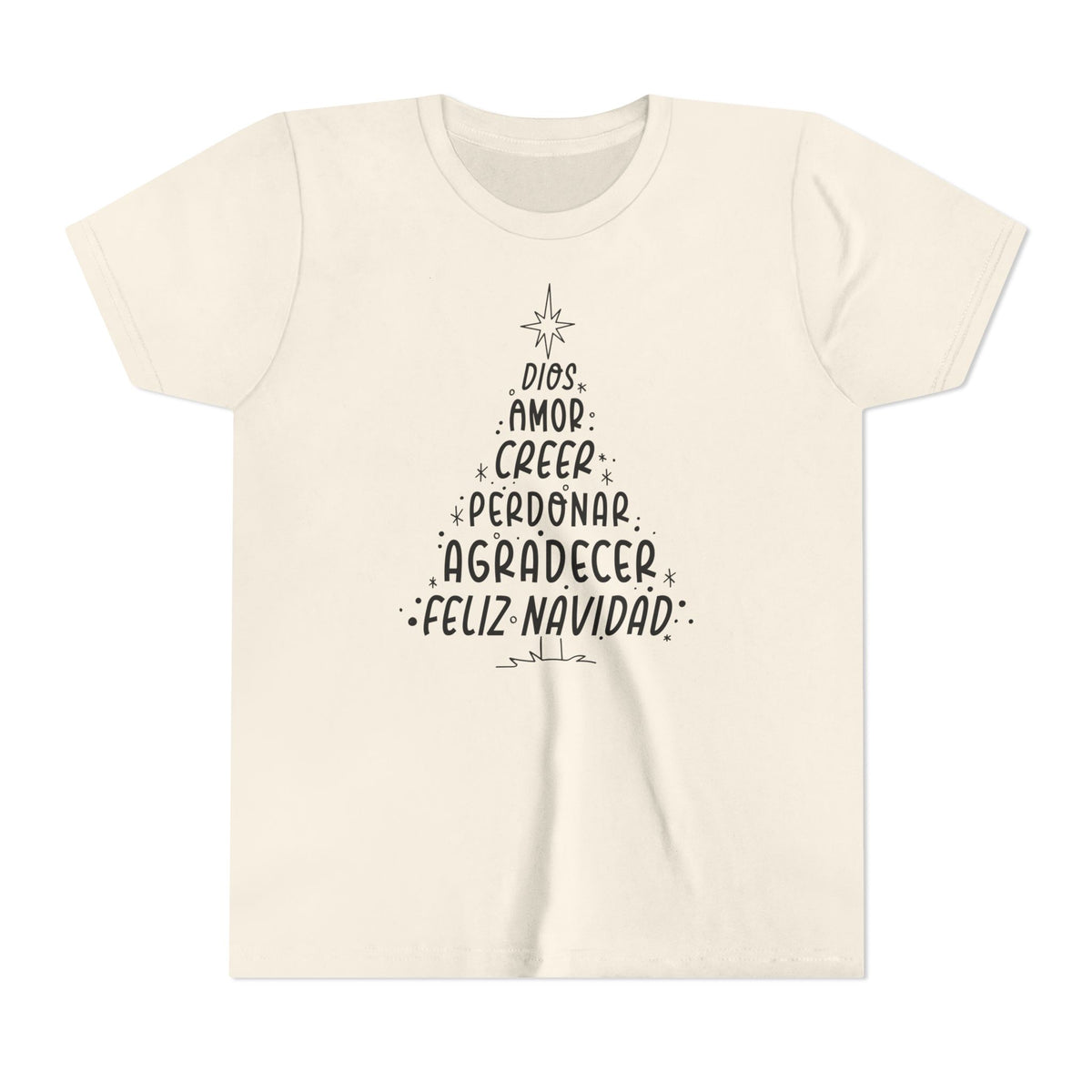 Youth Short Sleeve Tee Arbol de Navidad – ropa cristiana para niños – foto 4