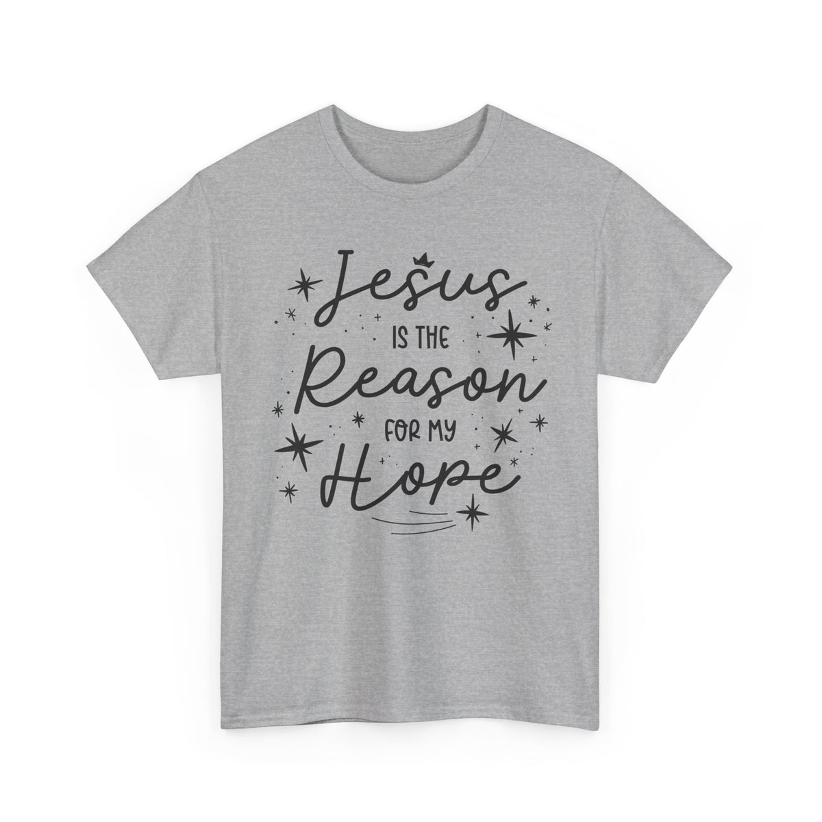 Unisex Heavy Cotton Tee Jesus Esperanza – ropa cristiana para niños – foto 12