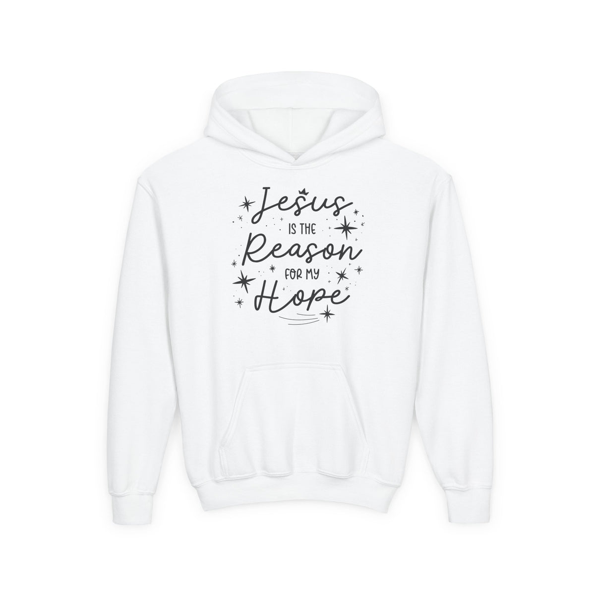 Youth Heavy Blend Hooded Sweatshirt Esperanza – ropa cristiana para niños – foto 3