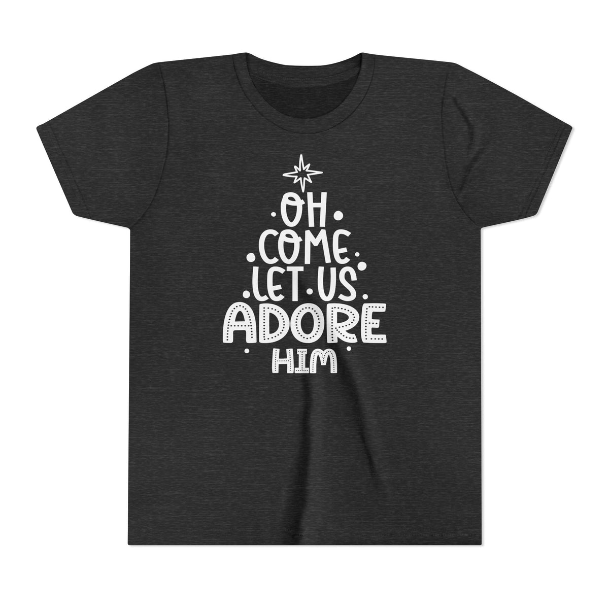 Youth Short Sleeve Tee Arbol de Navidad – ropa cristiana para niños – foto 4