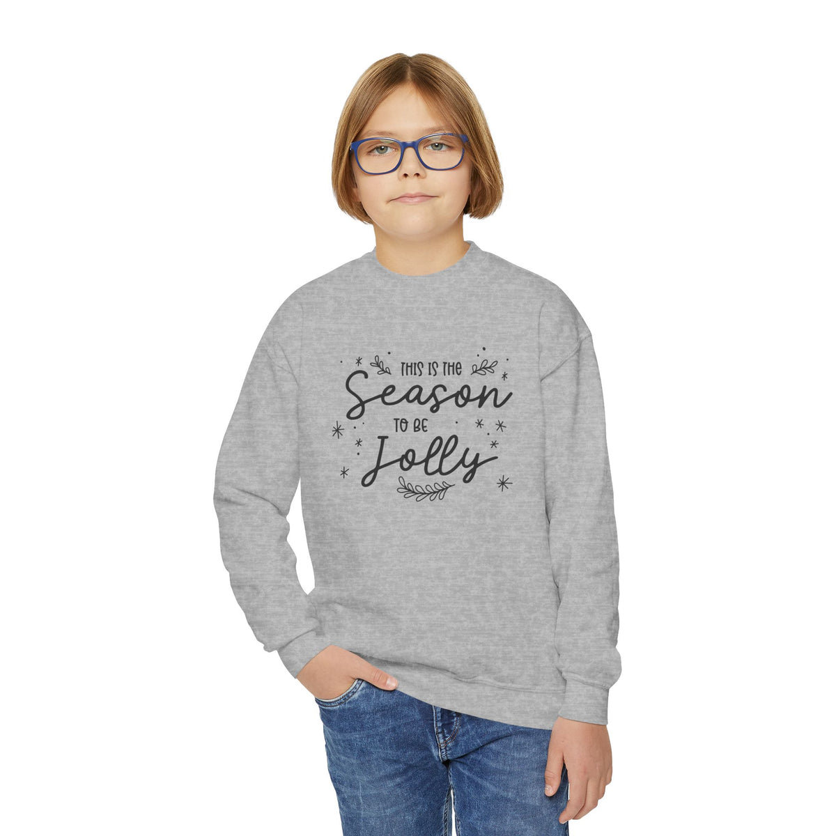 Youth Crewneck Sweatshirt Alegría – ropa cristiana para niños – foto 8