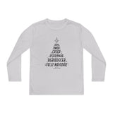 Youth Long Sleeve Competitor Tee Arbol Navidad