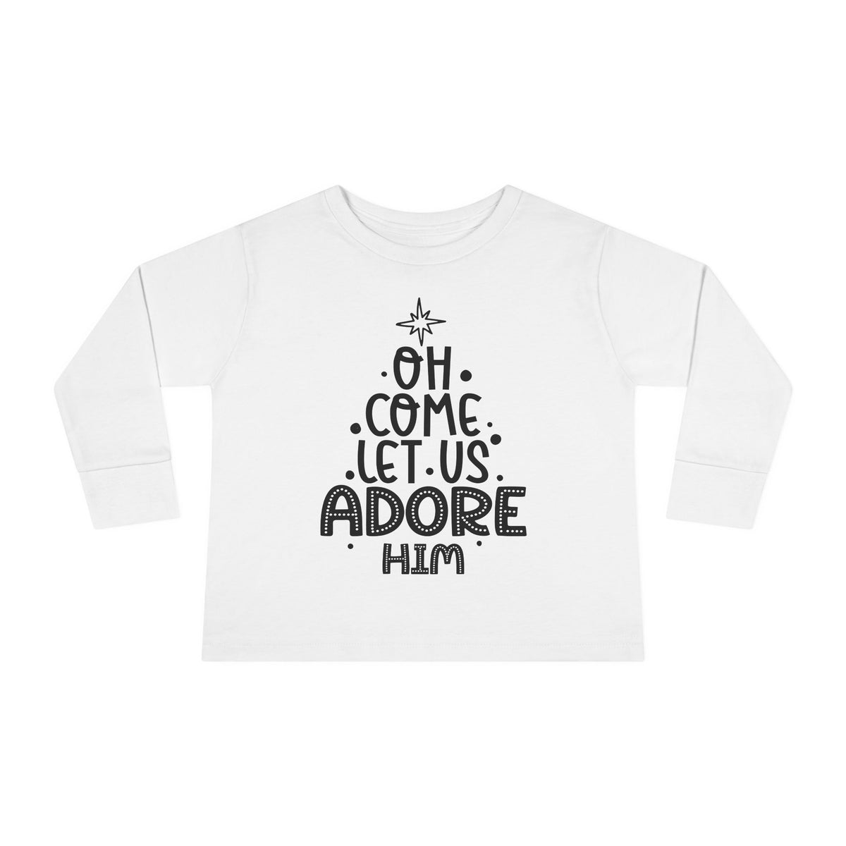 Toddler Long Sleeve Tee Adoremos – ropa cristiana para niños
