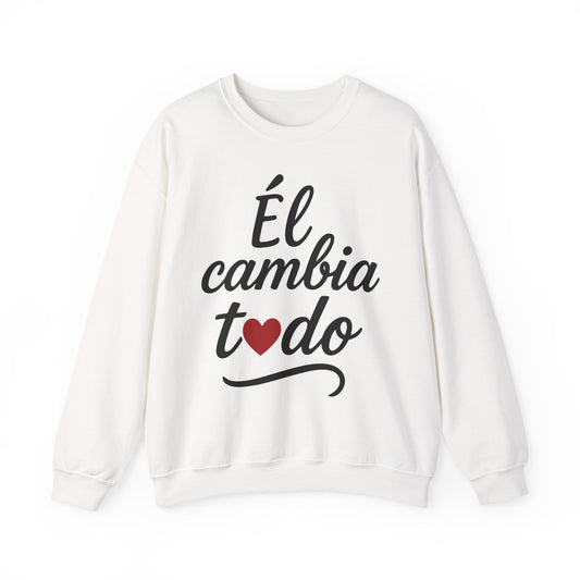 Sudadera Unisex Cuello Redondo - El Dios que restaura