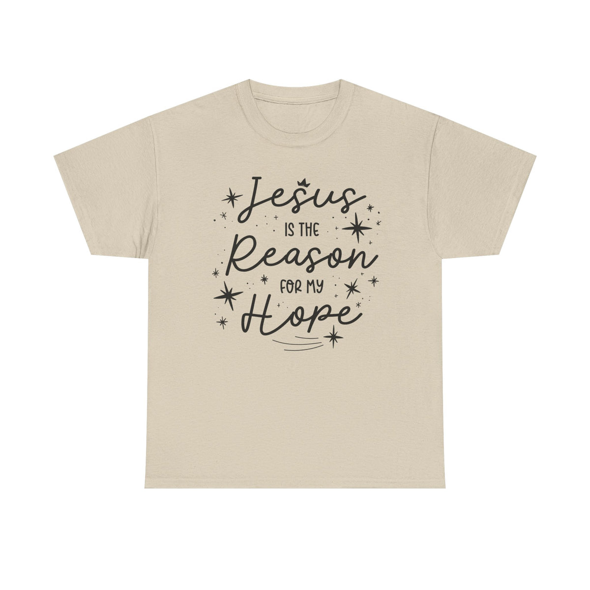 Unisex Heavy Cotton Tee Jesus Esperanza – ropa cristiana para niños – foto 2