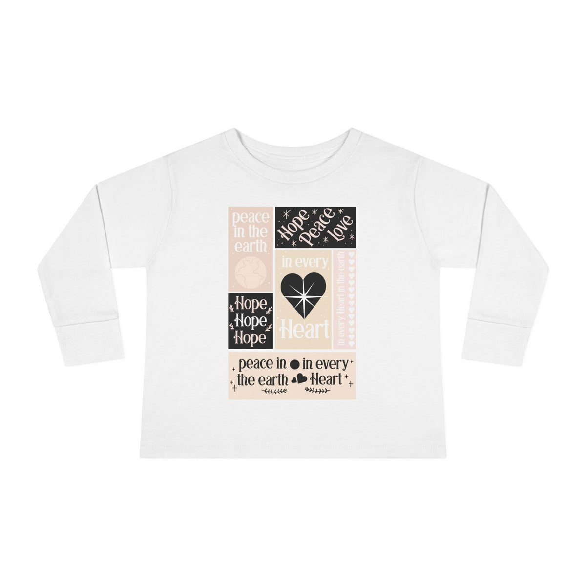 Toddler Long Sleeve Tee Corazón – ropa cristiana para niños – foto 2