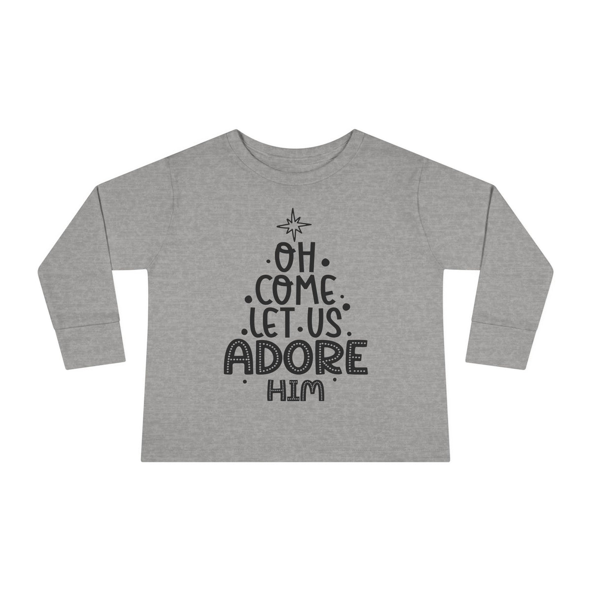 Toddler Long Sleeve Tee Adoremos – ropa cristiana para niños – foto 3