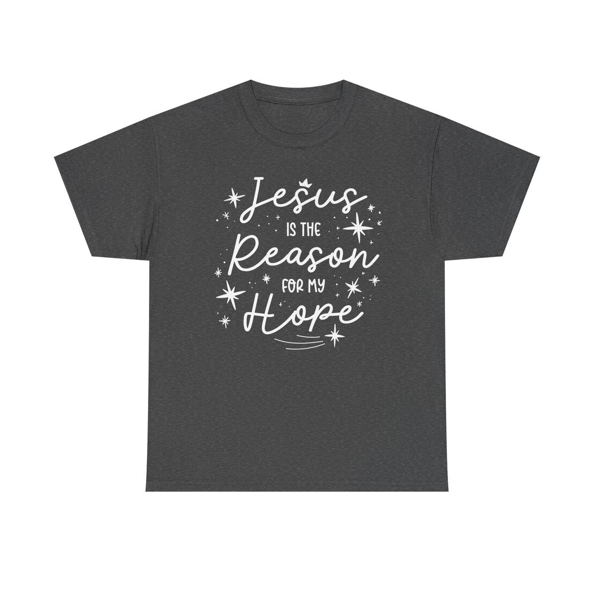 Unisex Heavy Cotton Tee Jesus Esperanza – ropa cristiana para niños – foto 4