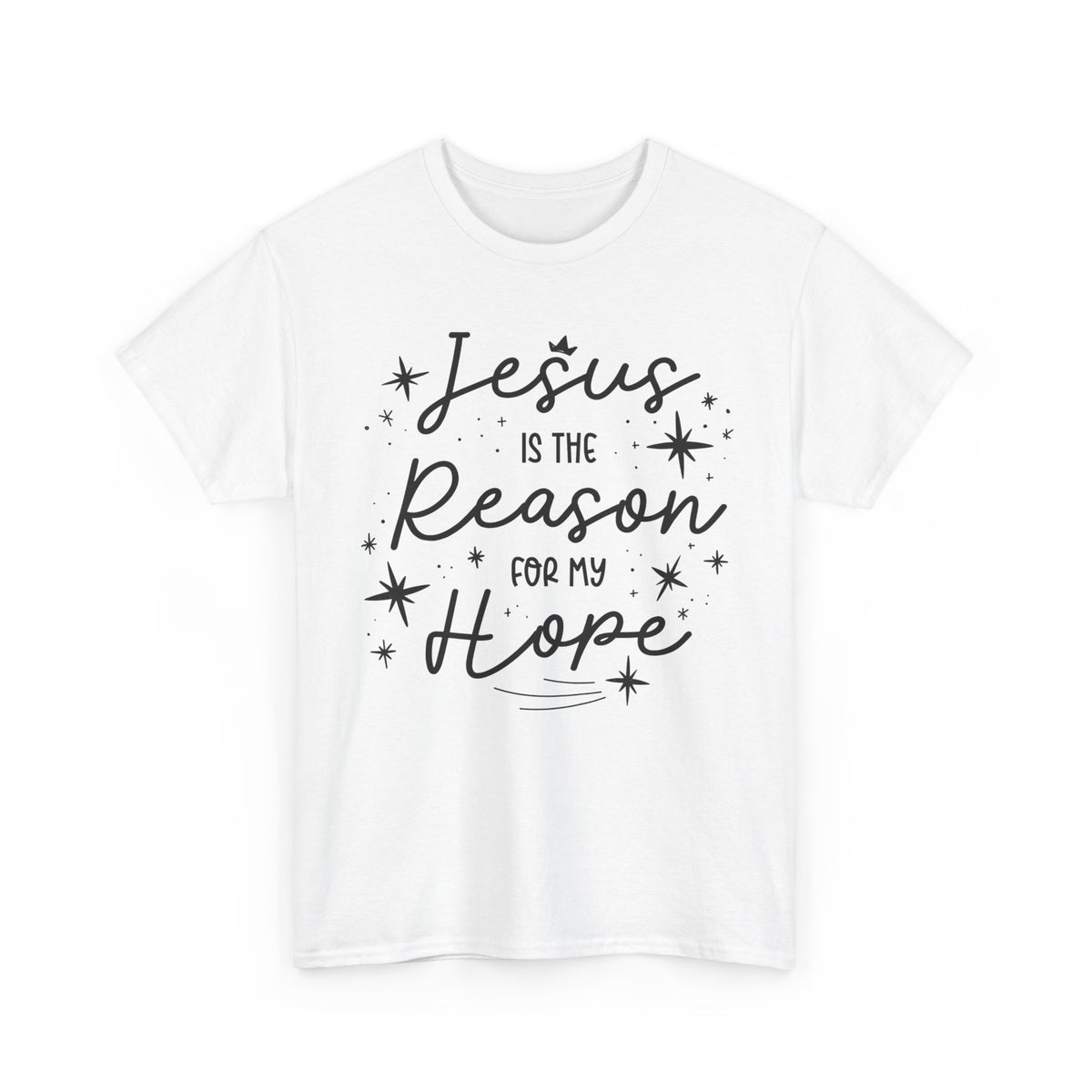 Unisex Heavy Cotton Tee Jesus Esperanza – ropa cristiana para niños – foto 6
