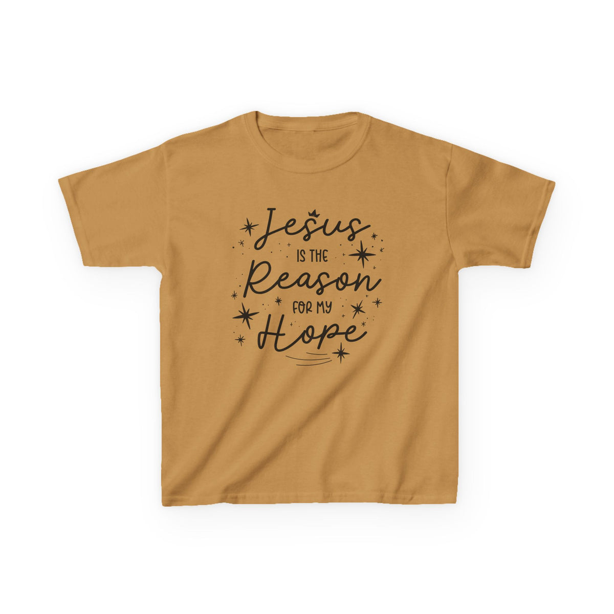 Kids Heavy Cotton™ Tee Jesus Esperanza – ropa cristiana para niños – foto 3