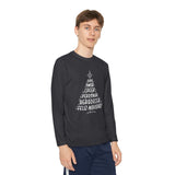 Youth Long Sleeve Competitor Tee Arbol Navidad