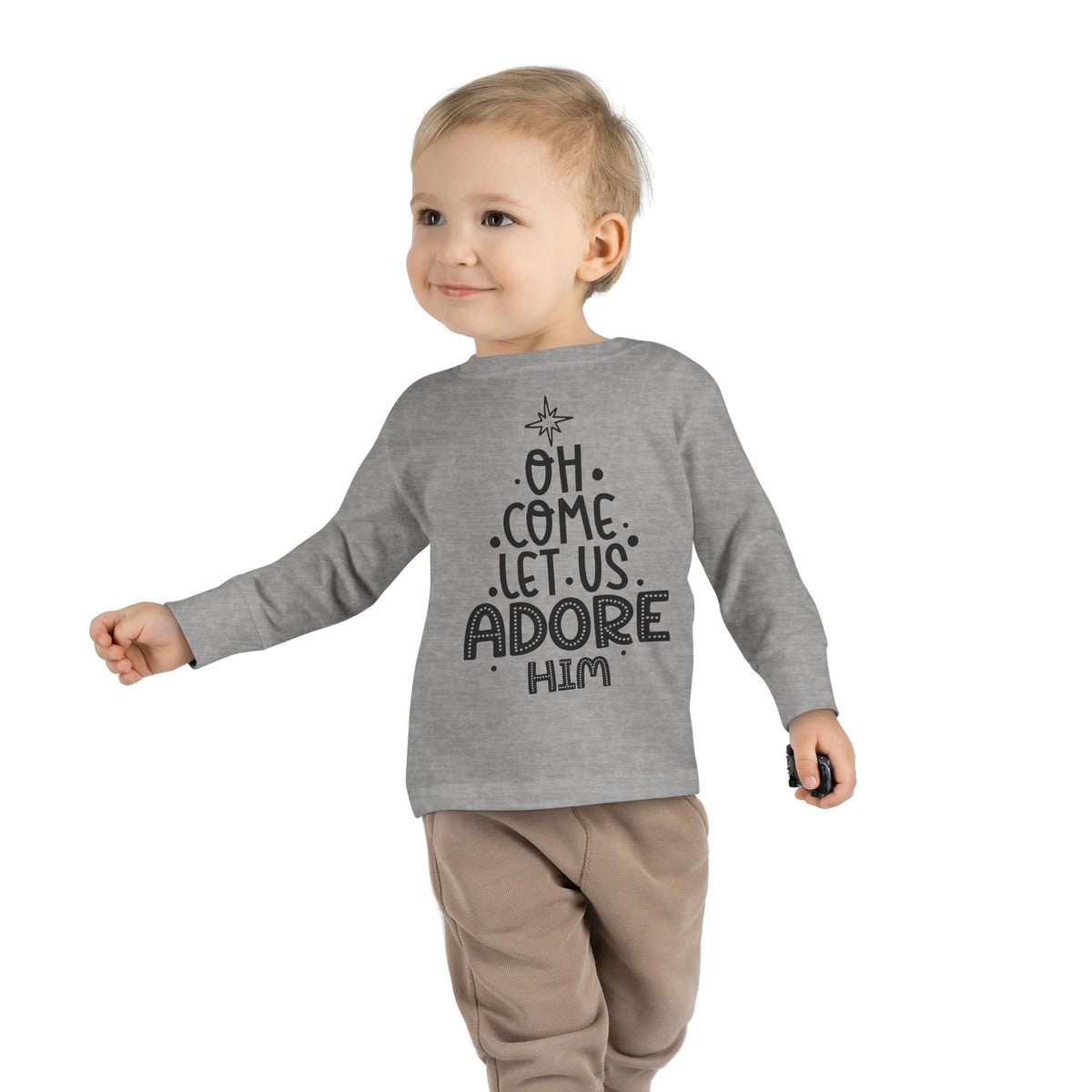 Toddler Long Sleeve Tee Adoremos – ropa cristiana para niños – foto 6