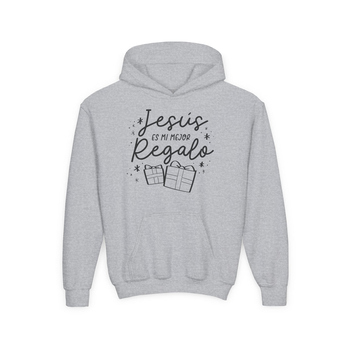 Youth Heavy Blend Hooded Sweatshirt Jesús mi Regalo – ropa cristiana para niños – foto 2