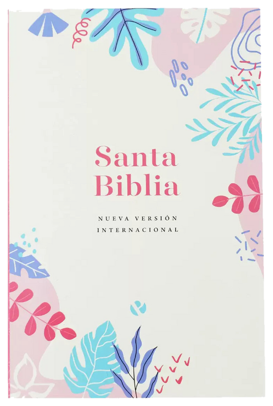 Biblia – Ultrafina – Tapa rustica Crema/Flores