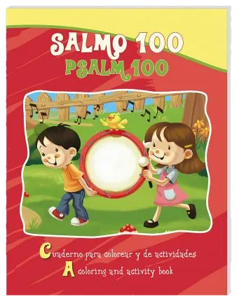 Salmo 100 – Cuaderno para colorear / Coloring book – Psalm 100