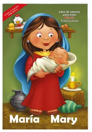Libro de colorear Gigante - María Personajes de la Biblia / Giants Bible People - Mary Bible People