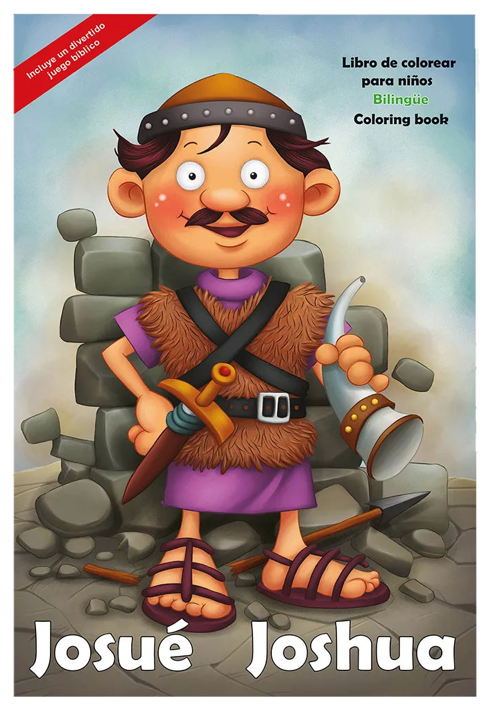 Libro de colorear Gigante - Josué Personajes de la Biblia / Giants Bible People - Joshua Bible People