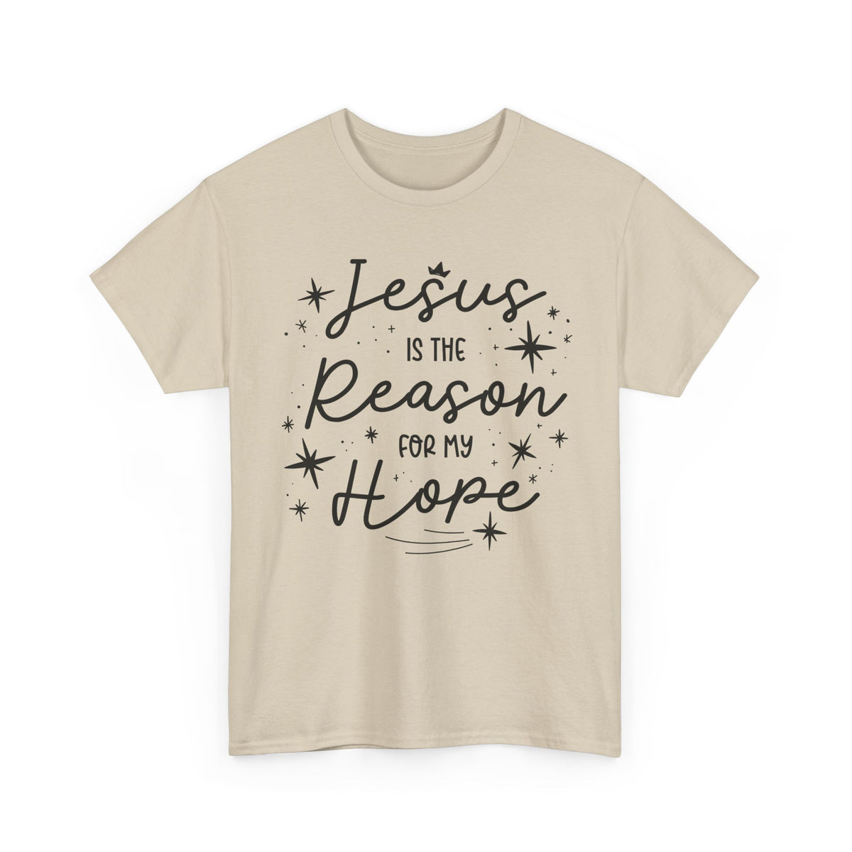 Unisex Heavy Cotton Tee Jesus Esperanza – ropa cristiana para niños – foto 9