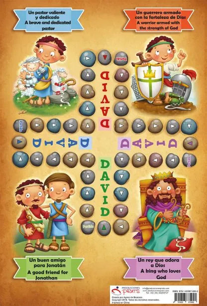 Libro de colorear Gigante - David Personajes de la Biblia / Giants Bible People - David Bible People – Biblia en español – foto 4