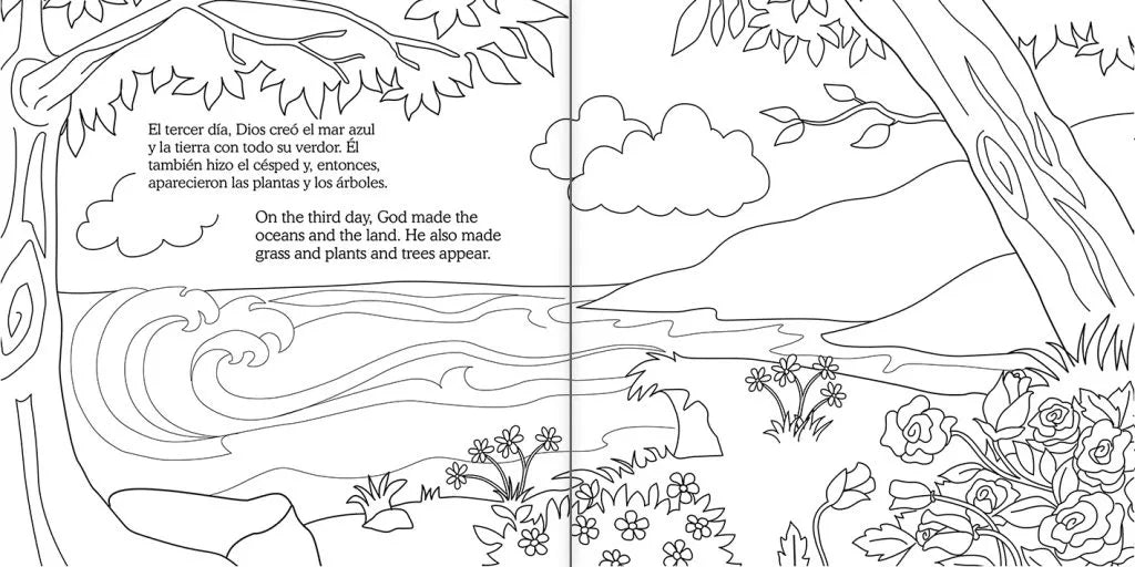 La Creación y El muchacho caritativo – Cuaderno para colorear / Coloring book – Creation and little giver – foto 3