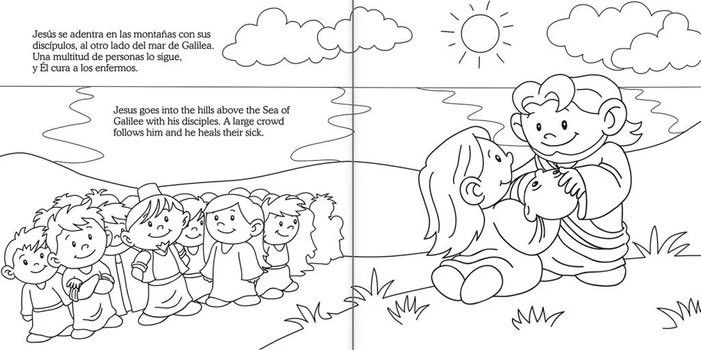 La Creación y El muchacho caritativo – Cuaderno para colorear / Coloring book – Creation and little giver – foto 2