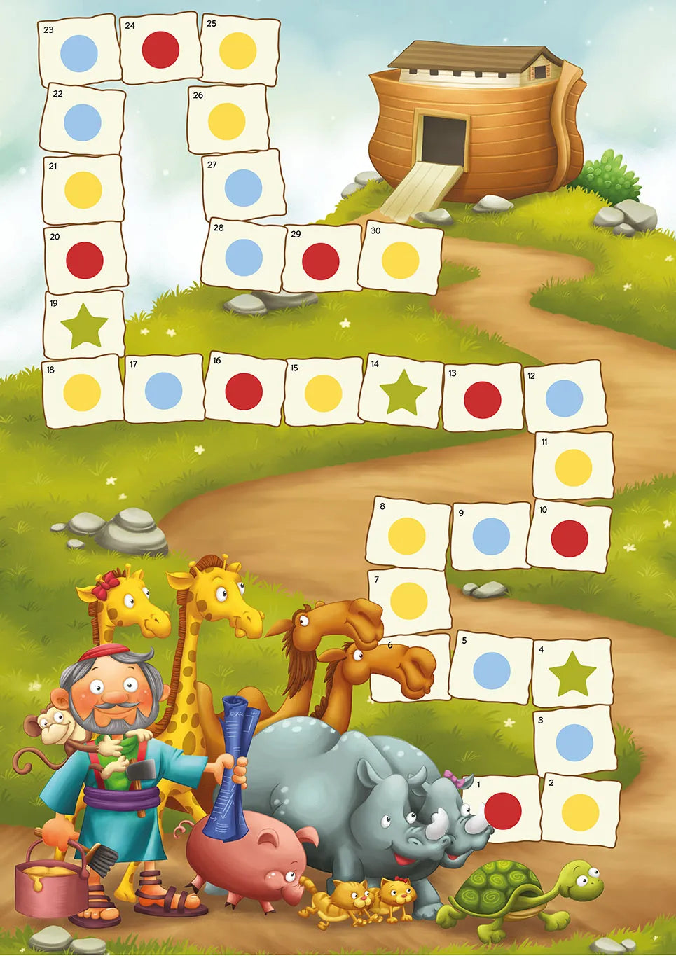 Libro de colorear Gigante - Noé Personajes de la Biblia / Giants Bible People - Noah Bible People