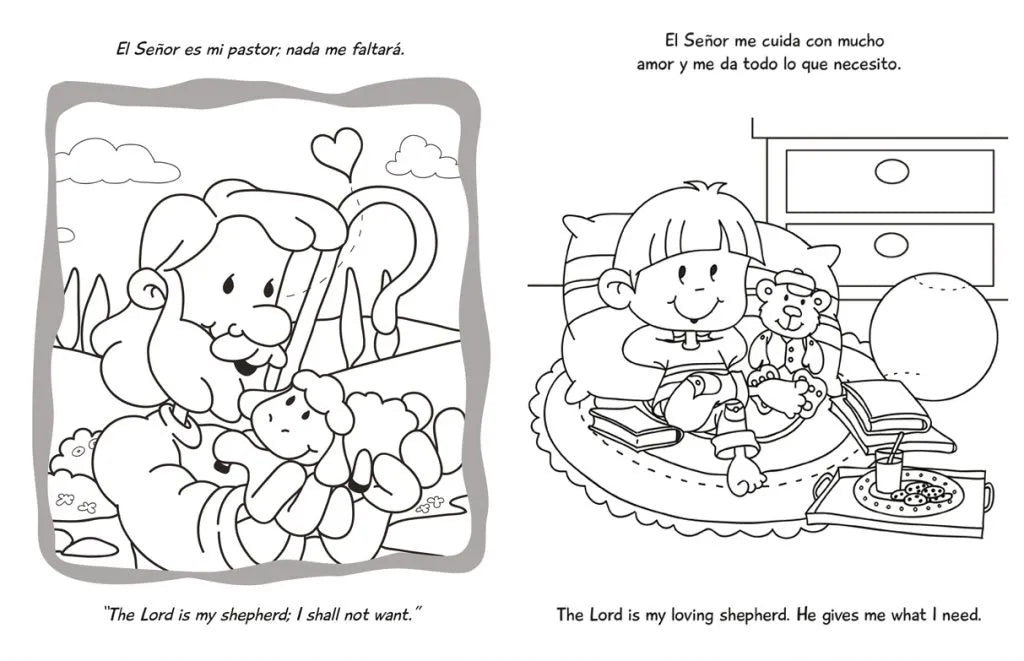 Salmo 23 – Cuaderno para colorear / Coloring book – Psalm 23