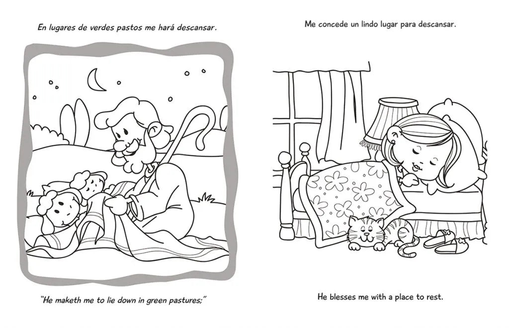 Salmo 23 – Cuaderno para colorear / Coloring book – Psalm 23