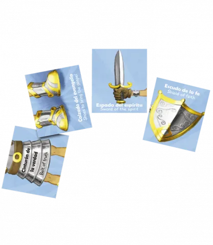Juegos de la Biblia La armadura de Dios / Bible games The armor of God - Memorama